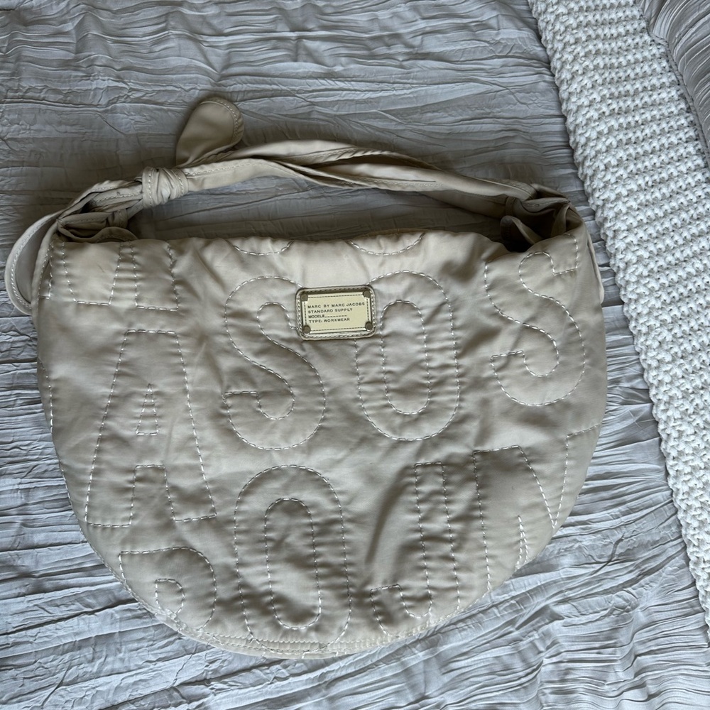 Marc By Marc Jacobs Cream Quilted Tote